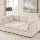 Modular Sectional Sofa, Convertible Sleeper Sofa Modular Sectional Sofa Bed with Ottoman
